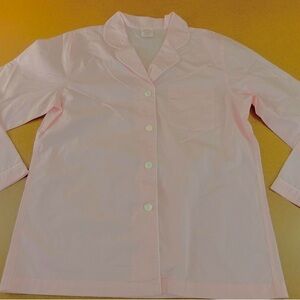 Brooks Brothers Pink Pajama Long Sleeve Cotton Top